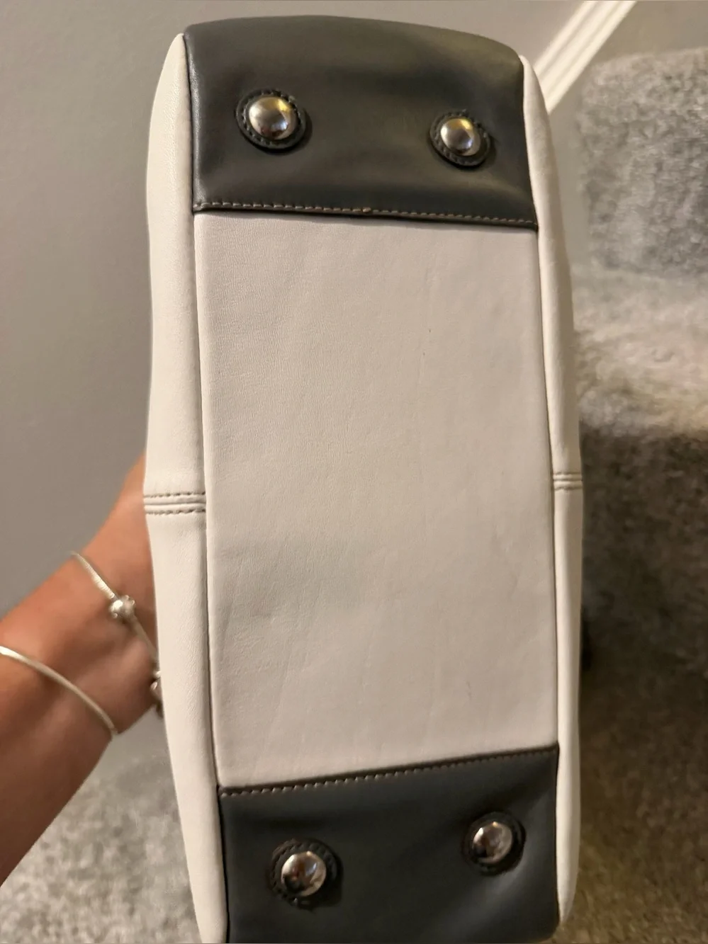 Coach Pleated East/West Gallery Tote Bag